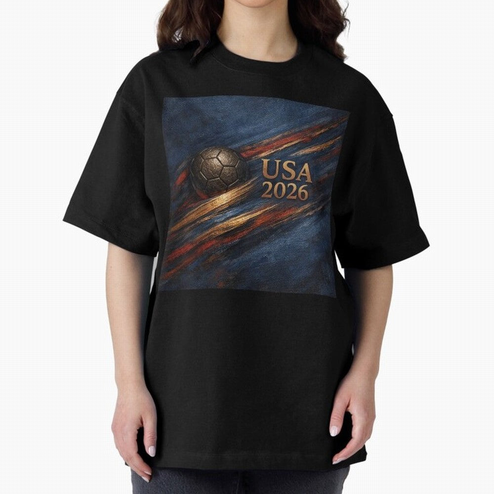 Bronze Inspired USA 2026 Soccer Theme Classic T-Shirt Celebrate the Road through Global Football Passion for FIFA World Cup 2026 USA Canada Mexico, Filled with Mbappe and Neymar, Brazil, Champion Mindset, Group Stage Buzz, Knockout Tension and