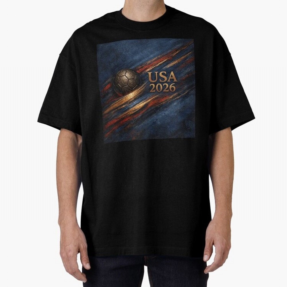 Bronze Inspired USA 2026 Soccer Theme Classic T-Shirt Celebrate the Road through Global Football Passion for FIFA World Cup 2026 USA Canada Mexico, Filled with Mbappe and Neymar, Brazil, Champion Mindset, Group Stage Buzz, Knockout Tension and