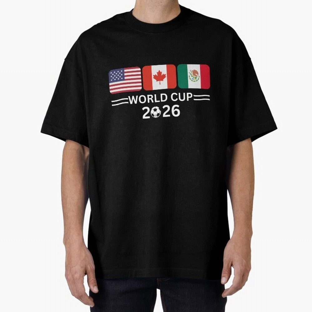 Football World Cup 2026 USA Canada Mexico Soccer & Football Fan Classic T-Shirt Show Up for the Glory of FIFA World Cup 2026 USA Canada Mexico Driven by Cristiano Ronaldo, Haaland and CR7, Spain Energy, Global Supporter Spirit, Legendary Goals,