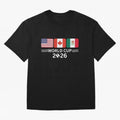 Football World Cup 2026 USA Canada Mexico Soccer & Football Fan Classic T-Shirt Show Up for the Glory of FIFA World Cup 2026 USA Canada Mexico Driven by Cristiano Ronaldo, Haaland and CR7, Spain Energy, Global Supporter Spirit, Legendary Goals,