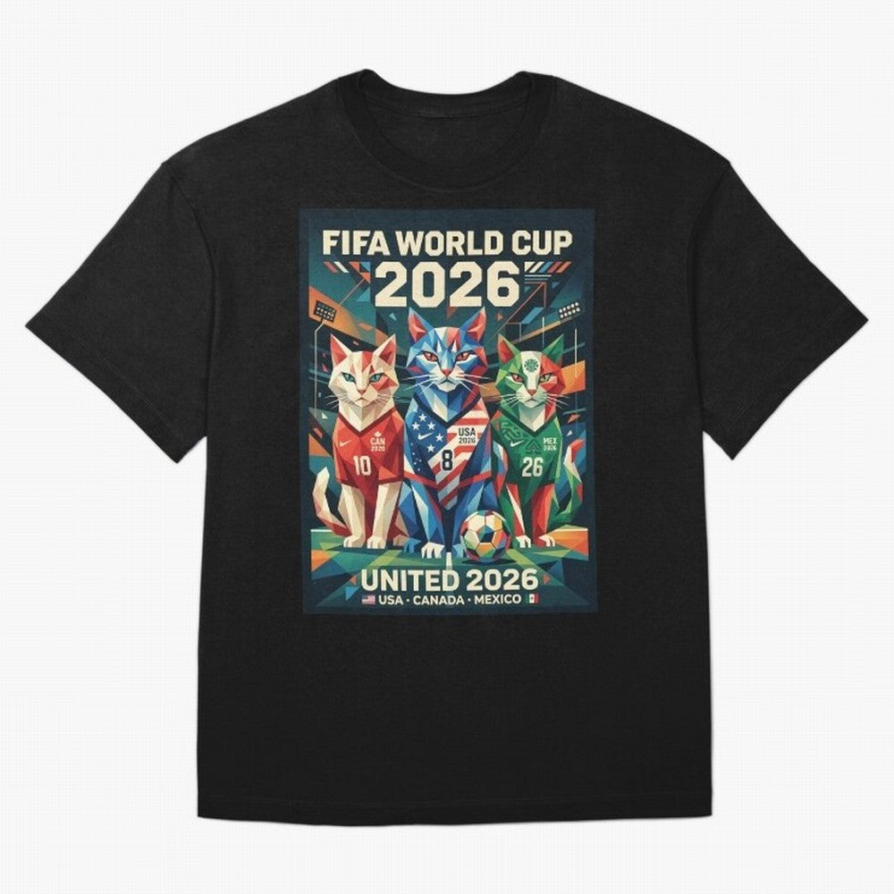 The Cats Football World Cup Classic T-Shirt Show Your Love for the FIFA World Cup 2026 Group Stage Journey through Cristiano Ronaldo Highlights, England and Germany Pride, Retro Football Energy, Iconic Rivalries, Trophy Chase Drama and Stadium