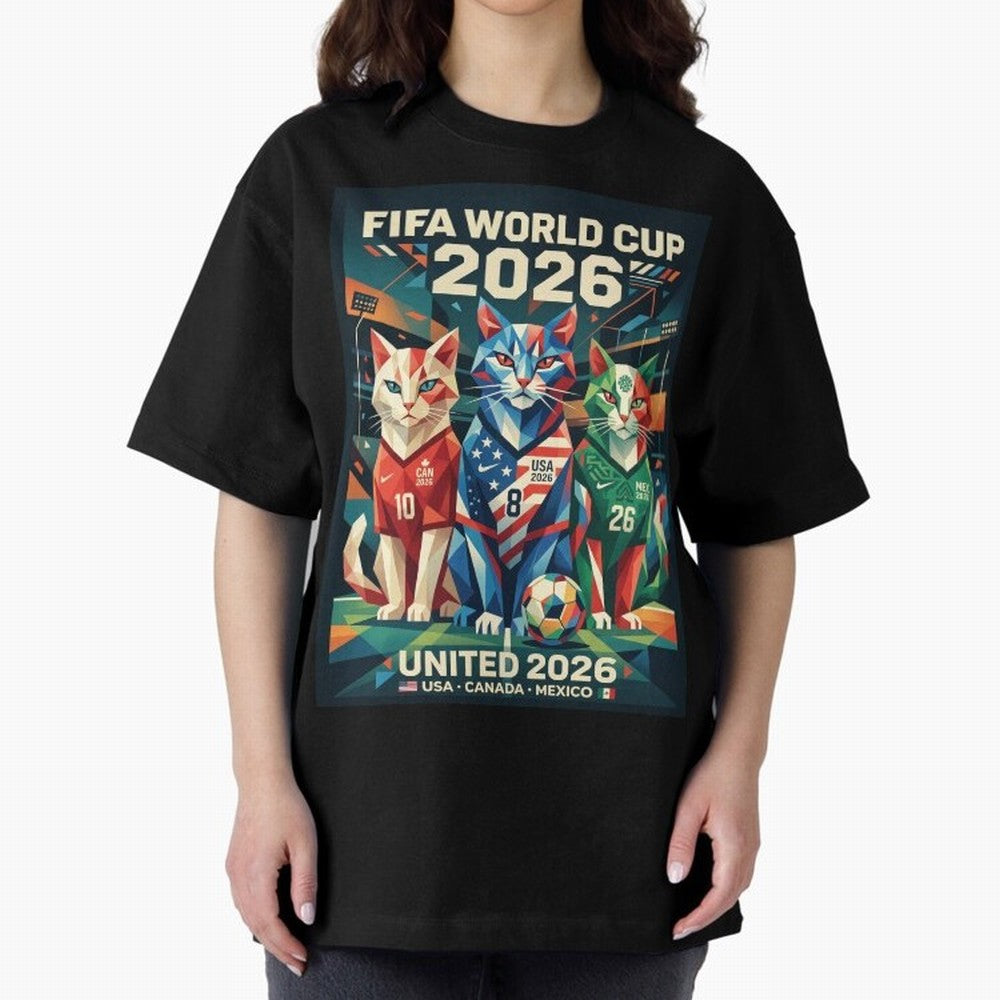 The Cats Football World Cup Classic T-Shirt Show Your Love for the FIFA World Cup 2026 Group Stage Journey through Cristiano Ronaldo Highlights, England and Germany Pride, Retro Football Energy, Iconic Rivalries, Trophy Chase Drama and Stadium