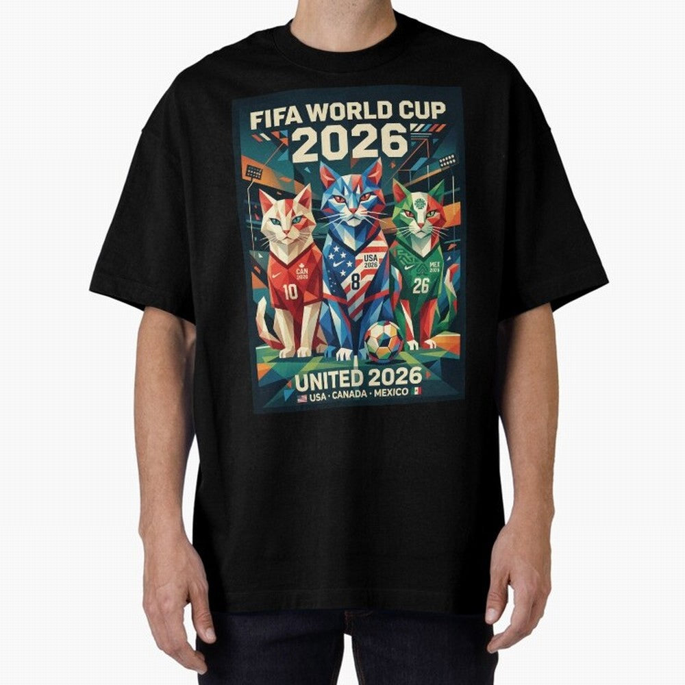 The Cats Football World Cup Classic T-Shirt Show Your Love for the FIFA World Cup 2026 Group Stage Journey through Cristiano Ronaldo Highlights, England and Germany Pride, Retro Football Energy, Iconic Rivalries, Trophy Chase Drama and Stadium