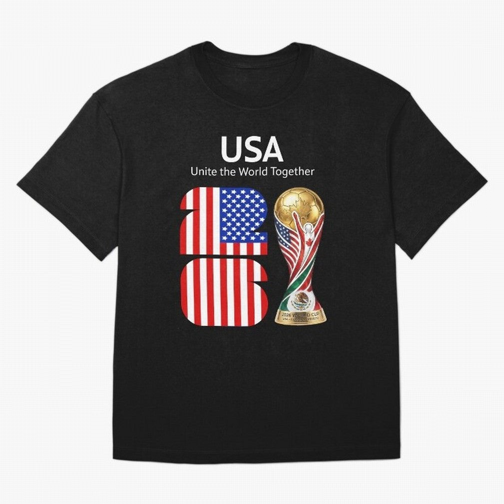 World Cup 2026, IMG 021, USA 002 Classic T-Shirt Make Your Look Match Global Football Passion for FIFA World Cup 2026 USA Canada Mexico, Inspired by Haaland and Mbappe, England and Germany, Global Supporter Spirit, Legendary Goals, National Colors