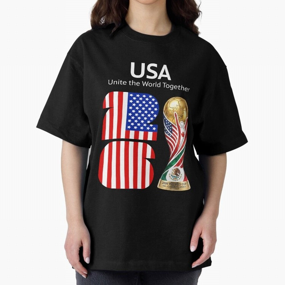 World Cup 2026, IMG 021, USA 002 Classic T-Shirt Make Your Look Match Global Football Passion for FIFA World Cup 2026 USA Canada Mexico, Inspired by Haaland and Mbappe, England and Germany, Global Supporter Spirit, Legendary Goals, National Colors