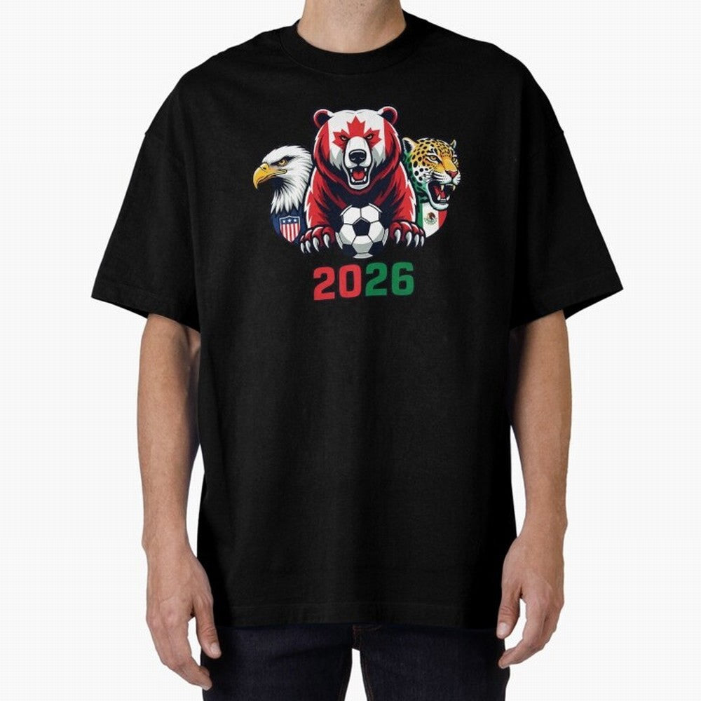 World Cup 2026 USA Canada Mexico Host Mascots Classic T-Shirt Support Your Favorite Stars during FIFA World Cup 2026 USA Canada Mexico Built around Neymar, France and Portugal Energy, Global Supporter Spirit, Legendary Goals, National Colors and