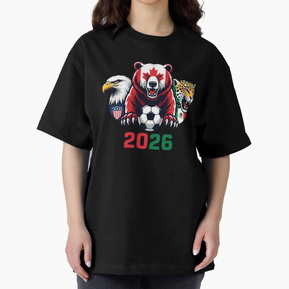 World Cup 2026 USA Canada Mexico Host Mascots Classic T-Shirt Support Your Favorite Stars during FIFA World Cup 2026 USA Canada Mexico Built around Neymar, France and Portugal Energy, Global Supporter Spirit, Legendary Goals, National Colors and
