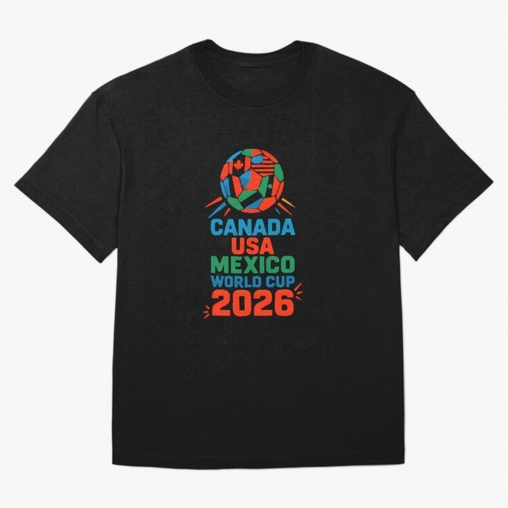 World Cup 2026 USA Canada Mexico ¡ª Retro Soccer Tournament Illustration Classic T-Shirt Bring World Football Passion into FIFA World Cup 2026 Filled with Haaland, Argentina, France and Brazil Energy, Stadium Chants, National Pride, Trophy Dreams