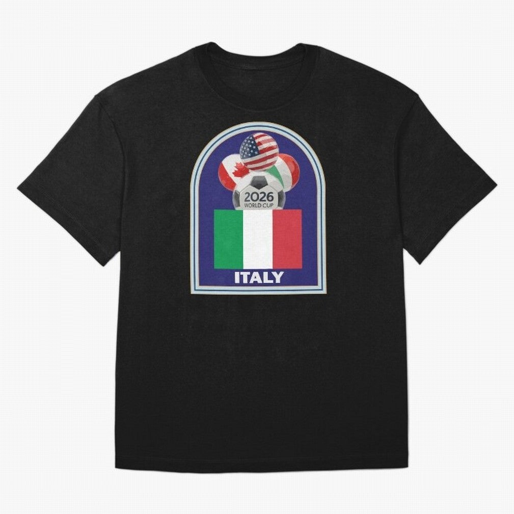 Italy 2026 Soccer T-shirt Classic T-Shirt Discover Match Day Hype around FIFA World Cup 2026, Messi, CR7 and Mbappe, Argentina and Brazil, Retro Football Energy, Iconic Rivalries, Trophy Chase Drama and Stadium Atmosphere; Ideal for Passionate Fans