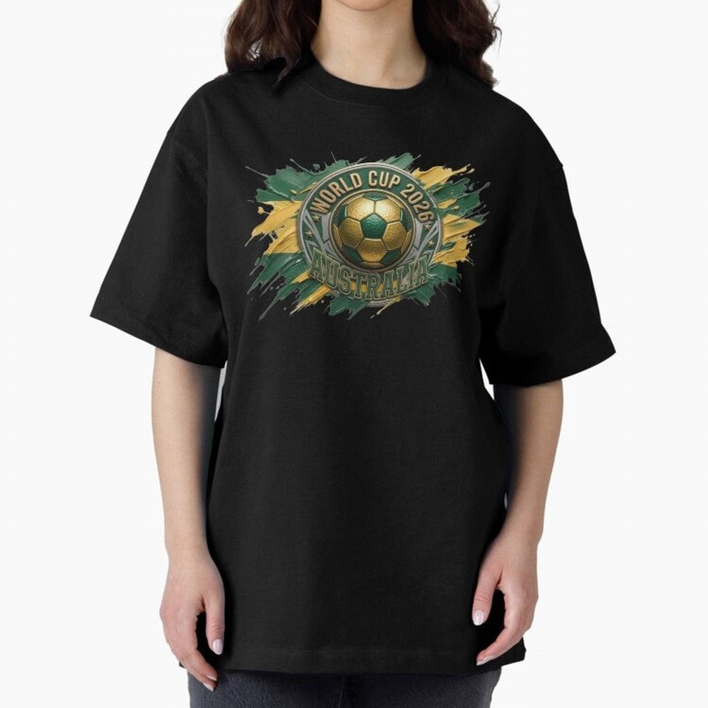 World Cup 2026 Australia Soccer Ball Paint Splash Classic T-Shirt Keep the Legacy of FIFA World Cup 2026 Spirit, Filled with England and Germany, Messi, Neymar and Mbappe, Football Passion, Legendary Performances, Festival Vibes and Supporter