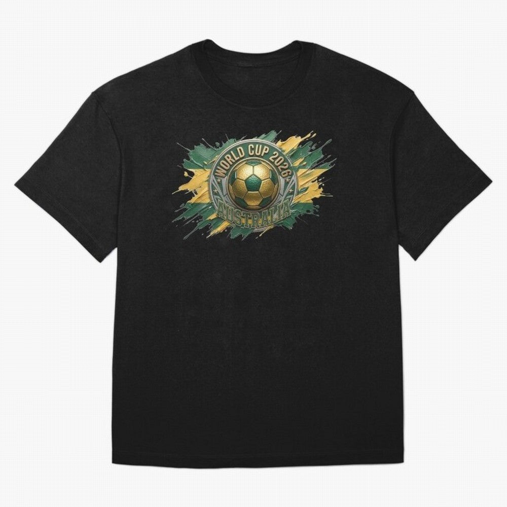World Cup 2026 Australia Soccer Ball Paint Splash Classic T-Shirt Keep the Legacy of FIFA World Cup 2026 Spirit, Filled with England and Germany, Messi, Neymar and Mbappe, Football Passion, Legendary Performances, Festival Vibes and Supporter