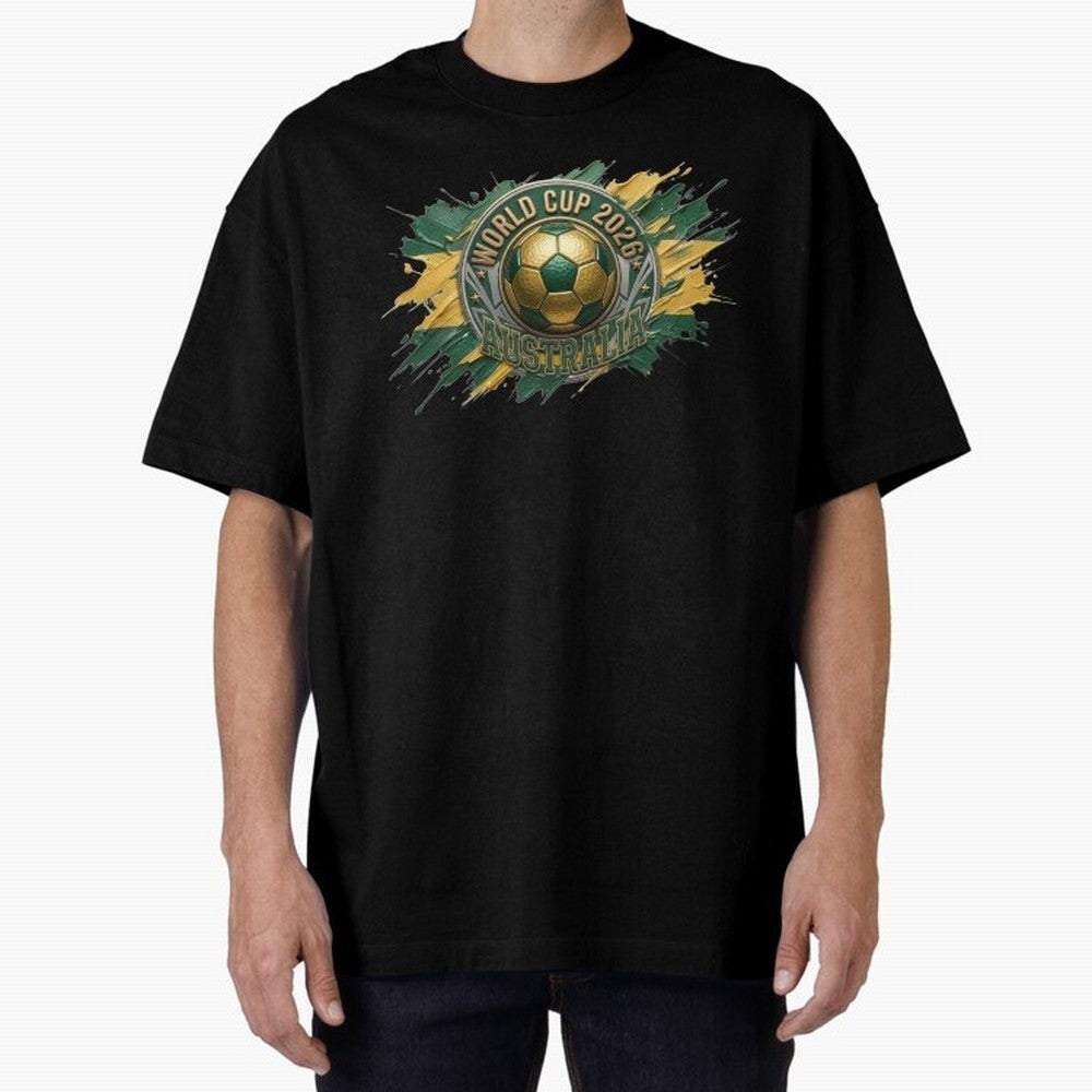 World Cup 2026 Australia Soccer Ball Paint Splash Classic T-Shirt Keep the Legacy of FIFA World Cup 2026 Spirit, Filled with England and Germany, Messi, Neymar and Mbappe, Football Passion, Legendary Performances, Festival Vibes and Supporter