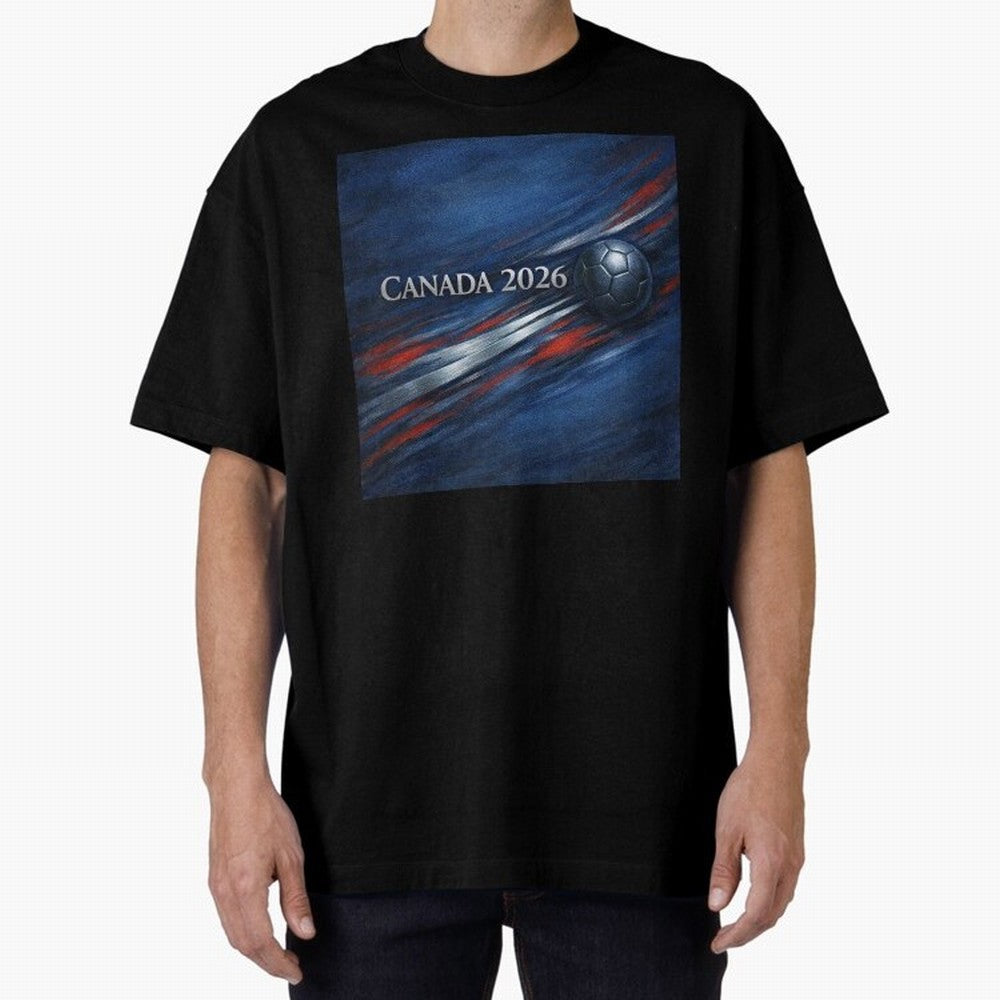 Canada 2026 Soccer Splash Classic T-Shirt Support Your Favorite Stars during FIFA World Cup 2026 USA Canada Mexico Highlighting Haaland, England and Germany Energy, Classic Soccer Heritage, Championship Pressure, Fan Loyalty and International