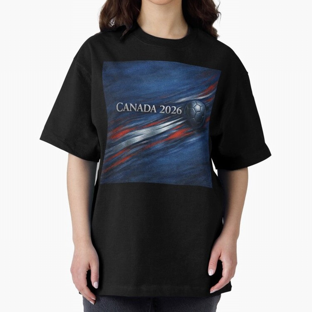 Canada 2026 Soccer Splash Classic T-Shirt Support Your Favorite Stars during FIFA World Cup 2026 USA Canada Mexico Highlighting Haaland, England and Germany Energy, Classic Soccer Heritage, Championship Pressure, Fan Loyalty and International