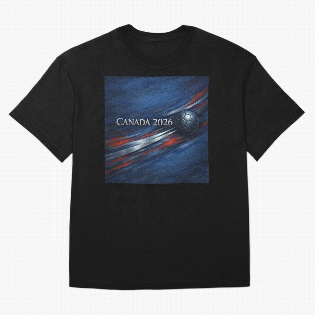 Canada 2026 Soccer Splash Classic T-Shirt Support Your Favorite Stars during FIFA World Cup 2026 USA Canada Mexico Highlighting Haaland, England and Germany Energy, Classic Soccer Heritage, Championship Pressure, Fan Loyalty and International