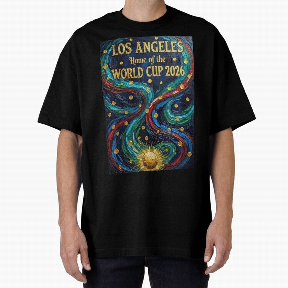 Los Angeles Home of the World Cup 2026 Soccer Fan ¡ª Moody Jewel Art Print Classic T-Shirt Bring Bold Fan Energy to FIFA World Cup 2026 Inspired by Cristiano Ronaldo, Haaland and CR7, France Energy, Football History, Final Match Energy, Crowd Noise