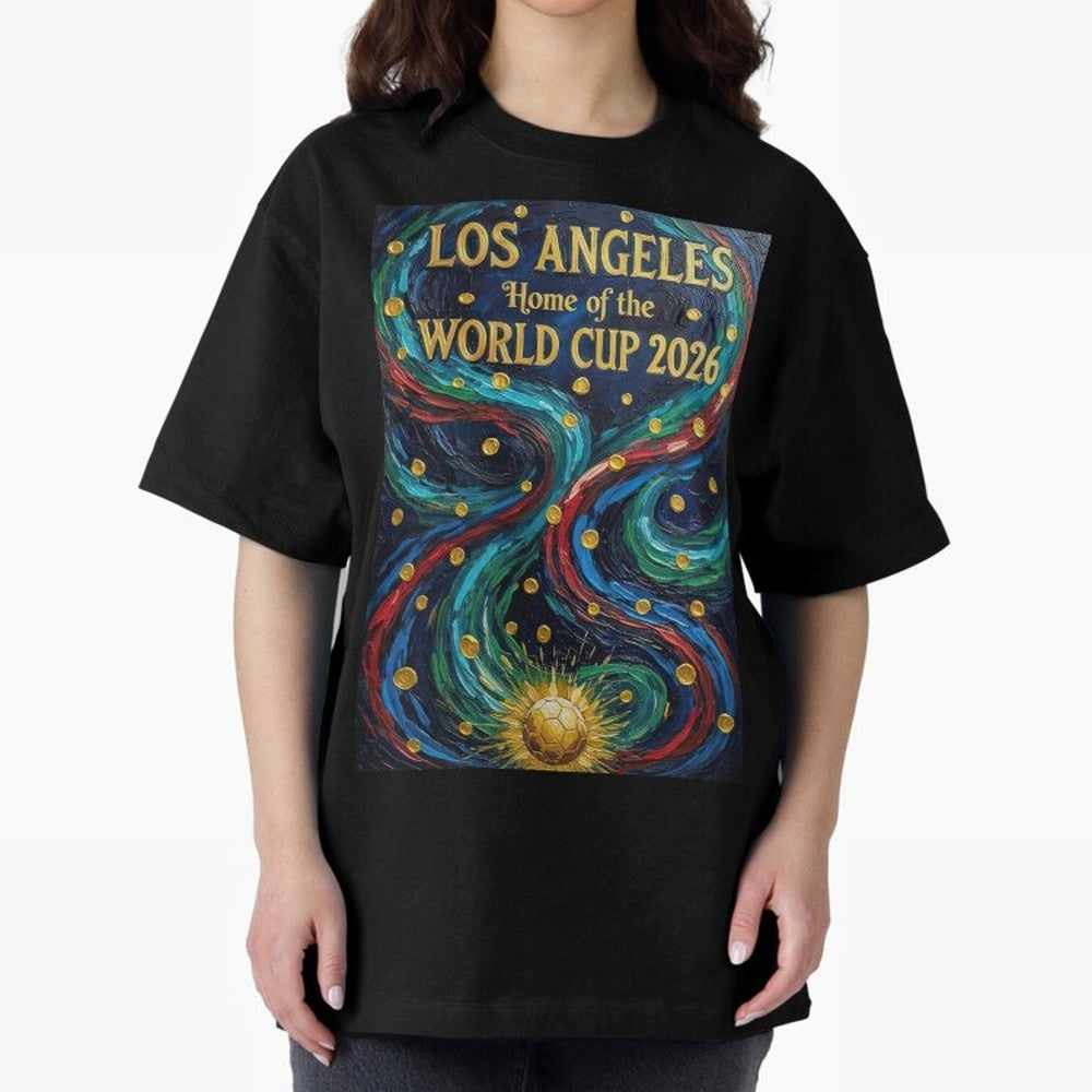 Los Angeles Home of the World Cup 2026 Soccer Fan ¡ª Moody Jewel Art Print Classic T-Shirt Bring Bold Fan Energy to FIFA World Cup 2026 Inspired by Cristiano Ronaldo, Haaland and CR7, France Energy, Football History, Final Match Energy, Crowd Noise