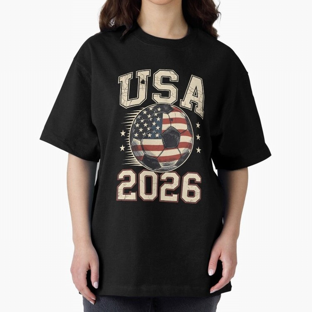 USA 2026 World Cup Soccer Classic T-Shirt Celebrate the FIFA World Cup 2026 USA Canada Mexico Journey through Cristiano Ronaldo, Haaland and CR7 Highlights, Brazil, Portugal and Argentina Pride, Championship Spirit, Famous Goals, Roaring Crowds and