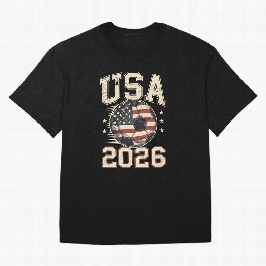 USA 2026 World Cup Soccer Classic T-Shirt Celebrate the FIFA World Cup 2026 USA Canada Mexico Journey through Cristiano Ronaldo, Haaland and CR7 Highlights, Brazil, Portugal and Argentina Pride, Championship Spirit, Famous Goals, Roaring Crowds and