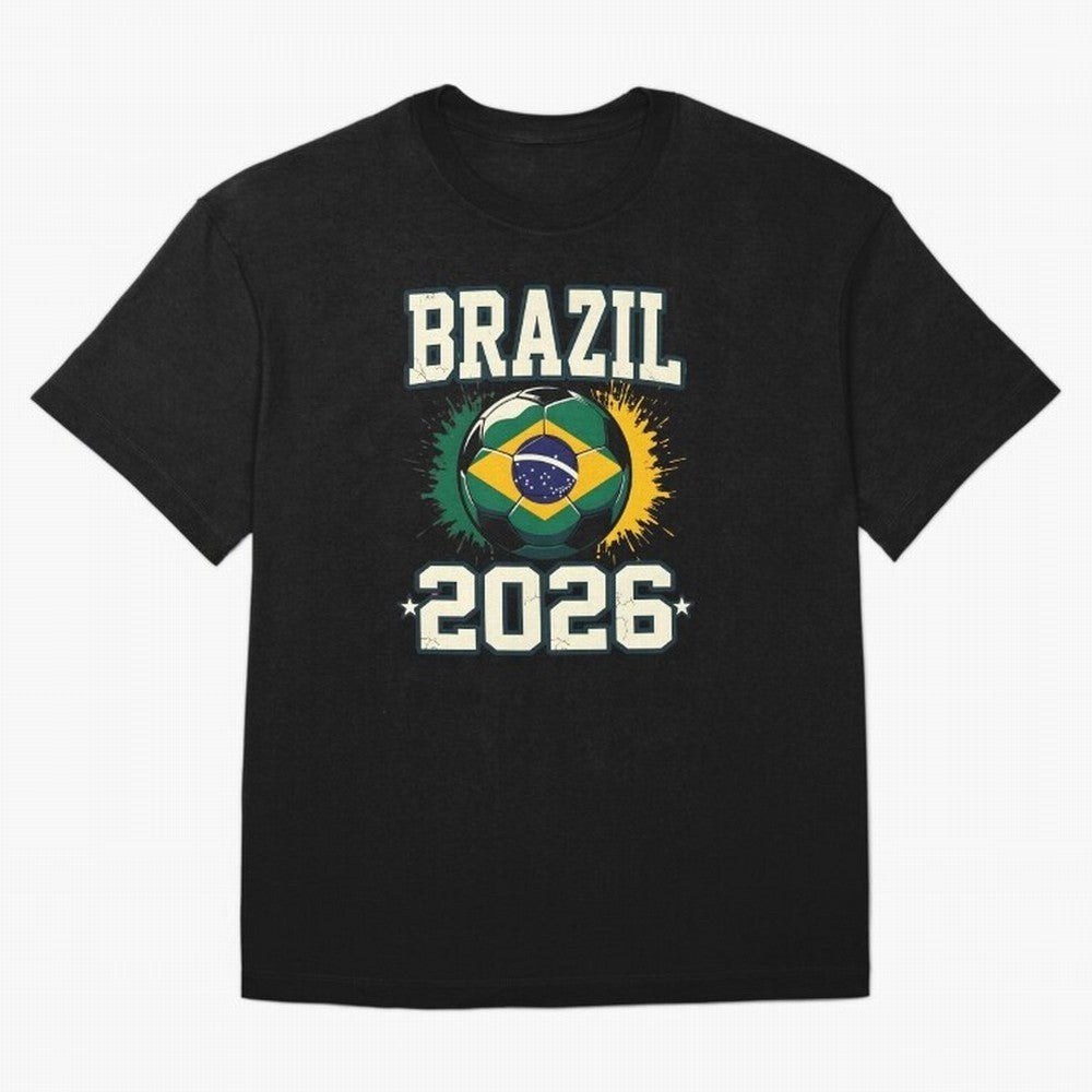 Brazil Soccer Football 2026 Classic T-Shirt Celebrate Global Passion for Match Day Hype around FIFA World Cup 2026 USA Canada Mexico, Haaland and Mbappe, England and Germany, Global Supporter Spirit, Legendary Goals, National Colors and Tournament