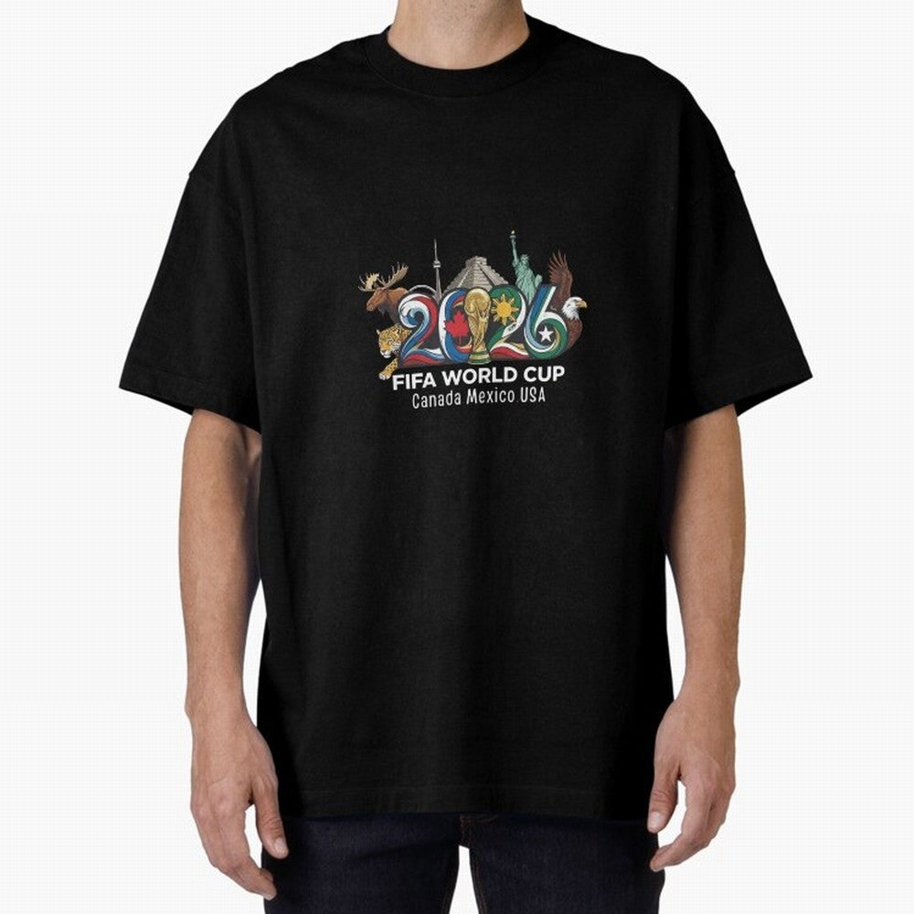 Skyline Landmarks 2026 World Cup Classic T-Shirt Support Your Favorite Stars during FIFA World Cup 2026 Spirit, Centered on Portugal, Spain and Germany, Cristiano Ronaldo, Match Day Excitement, Supporter Culture, Golden Goals and Global Football