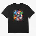 2026 Soccer World Championship Global Flags Paint Splash Sports Fan Graphic Classic T-Shirt Celebrate Football Heritage in Match Day Hype around FIFA World Cup 2026 Group Stage, Cristiano Ronaldo, Haaland and CR7, Spain, Game Day Rituals, Football