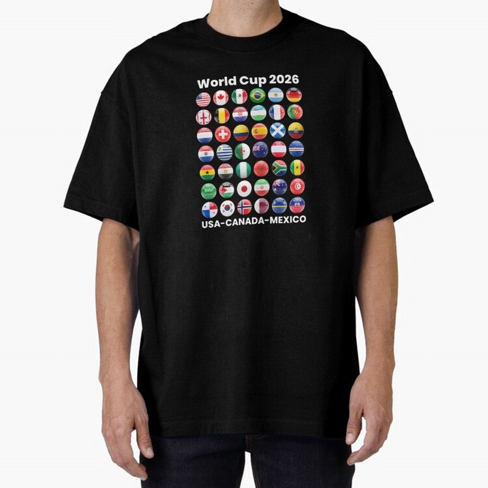 Soccer World Cup 2026 all Country Ball Football Fan Game Day Youth Sports Apparel For Men Women Kids Clothing Classic T-Shirt Celebrate Unforgettable Nights in Global Football Passion for FIFA World Cup 2026 Group Stage, Built around Mbappe and