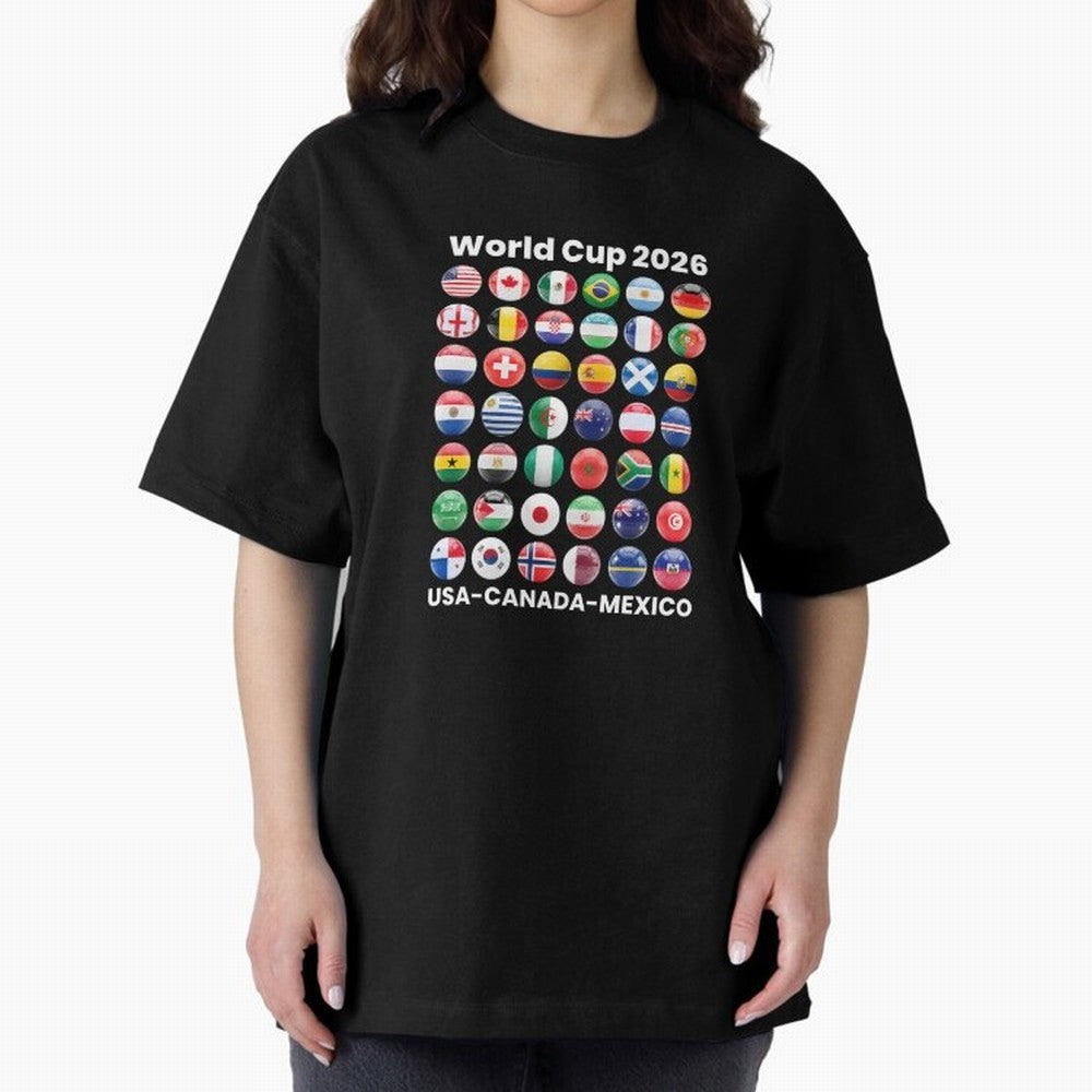 Soccer World Cup 2026 all Country Ball Football Fan Game Day Youth Sports Apparel For Men Women Kids Clothing Classic T-Shirt Celebrate Unforgettable Nights in Global Football Passion for FIFA World Cup 2026 Group Stage, Built around Mbappe and
