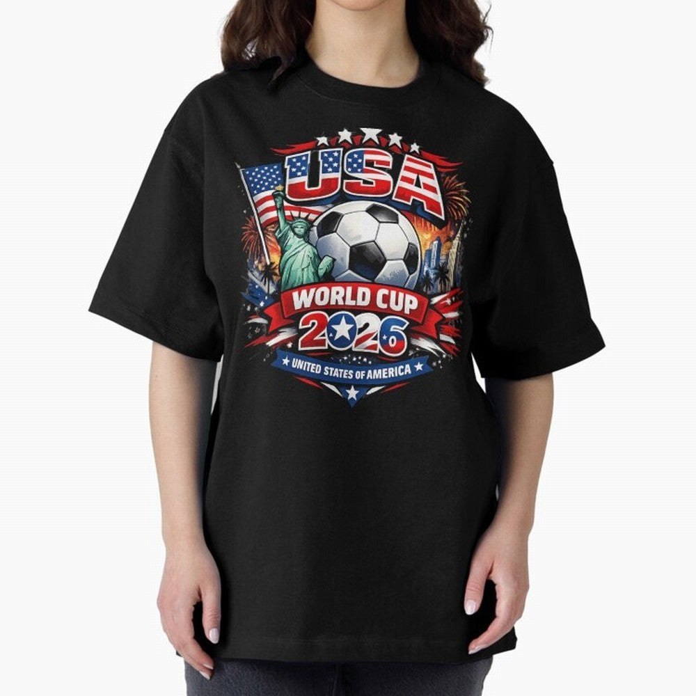 USA World Cup 2026 Soccer Graphic ¨C Patriotic Football Fan Art Classic T-Shirt Bring International Match Energy to Global Football Passion for FIFA World Cup 2026 USA Canada Mexico, Filled with Cristiano Ronaldo, Netherlands, Vintage Soccer
