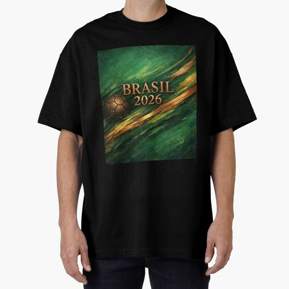 Brasil 2026 Soccer Theme Dark Green Classic T-Shirt Bring World Football Passion into FIFA World Cup 2026 Filled with Neymar, Spain and Netherlands Energy, Tournament Hype, Historic Matchups, Family Viewing Parties and Global Sports Pride; Great
