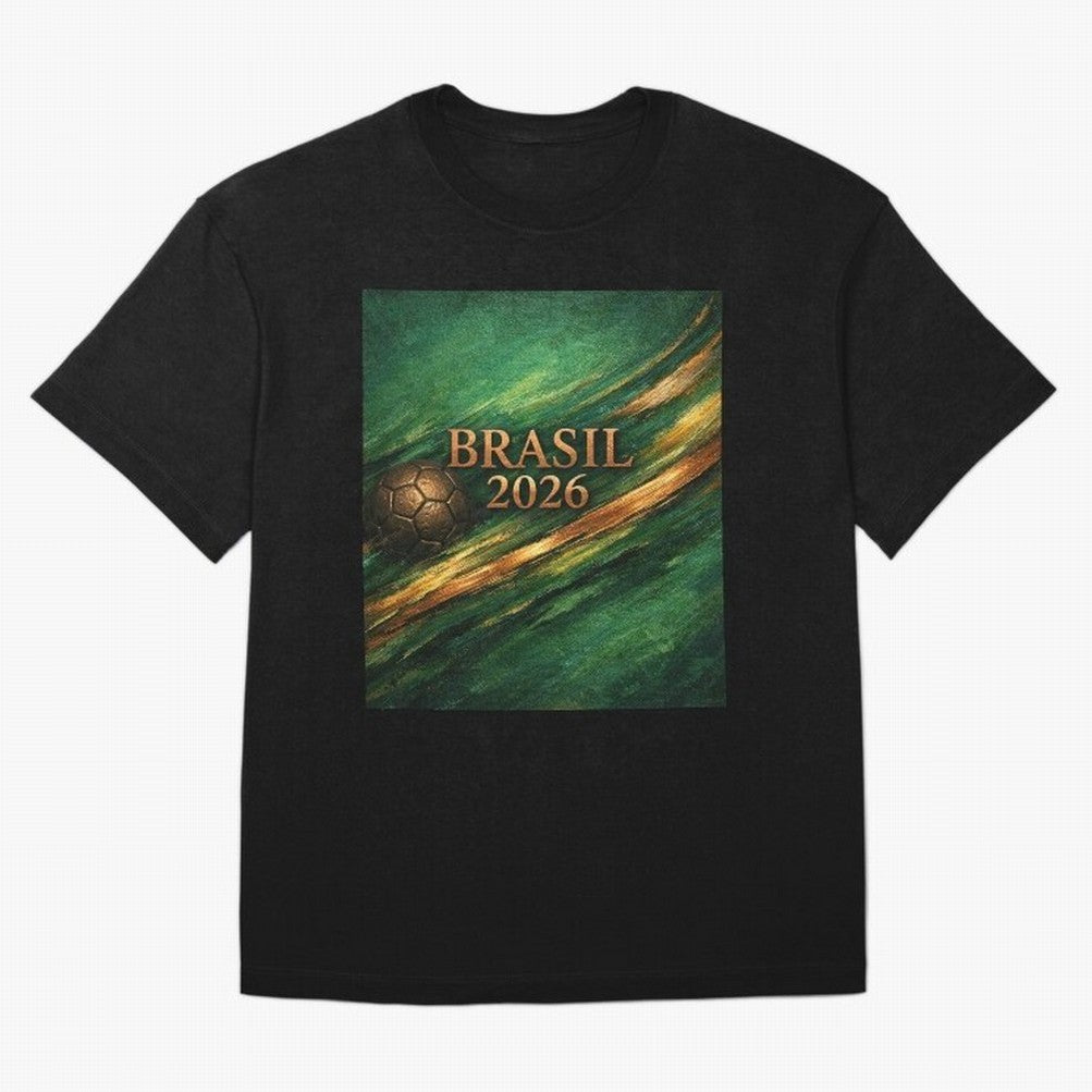 Brasil 2026 Soccer Theme Dark Green Classic T-Shirt Bring World Football Passion into FIFA World Cup 2026 Filled with Neymar, Spain and Netherlands Energy, Tournament Hype, Historic Matchups, Family Viewing Parties and Global Sports Pride; Great
