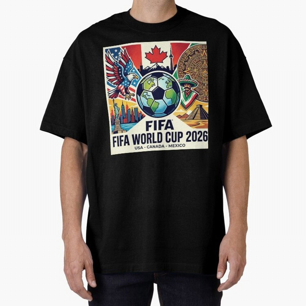North America United Soccer 2026 Vintage Crest Classic T-Shirt Show Your Stadium Side during FIFA World Cup 2026 for Fans of Messi, CR7 and Mbappe and Argentina, France and Brazil, Bringing Stadium Memories, Football Loyalty, International Chants