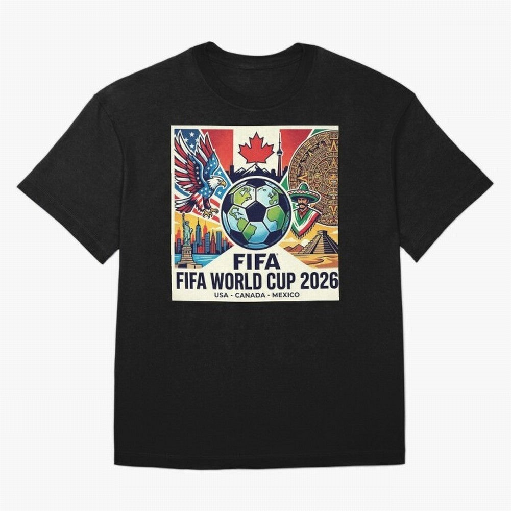 North America United Soccer 2026 Vintage Crest Classic T-Shirt Show Your Stadium Side during FIFA World Cup 2026 for Fans of Messi, CR7 and Mbappe and Argentina, France and Brazil, Bringing Stadium Memories, Football Loyalty, International Chants