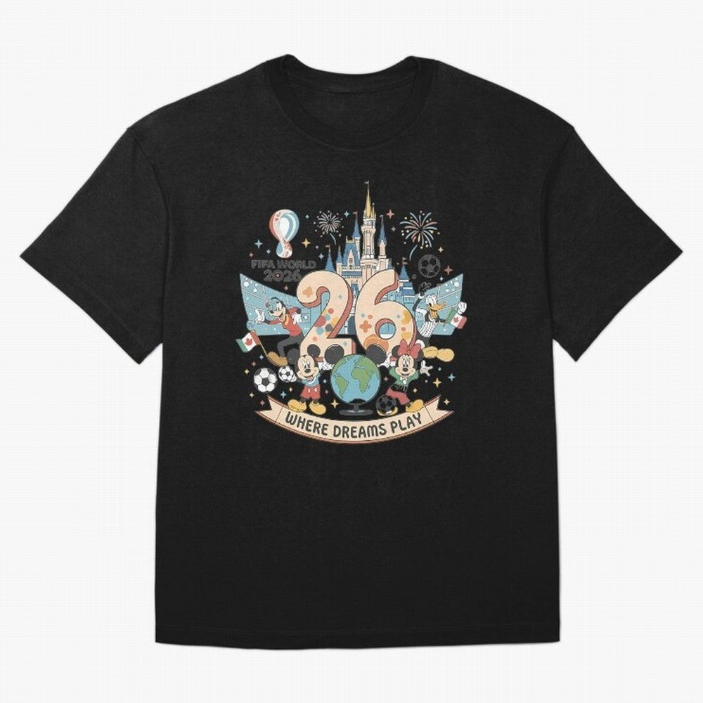 Dreamland Football World Cup26 Classic T-Shirt Support Iconic Players in Match Day Hype around FIFA World Cup 2026 Group Stage, Cristiano Ronaldo, Spain, Football Passion, Legendary Performances, Festival Vibes and Supporter Community; Made for
