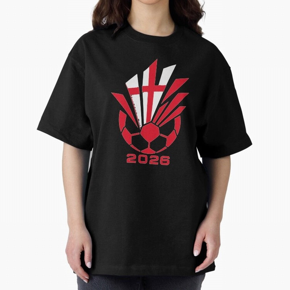 England Soccer 2026 Cross Burst Emblem Classic T-Shirt Show Fan Pride Across FIFA World Cup 2026 Group Stage Spirit, Built around Spain, Mbappe and Neymar, Vintage Soccer Flavor, Modern Football Stars, National Flags and Final Night Emotion;