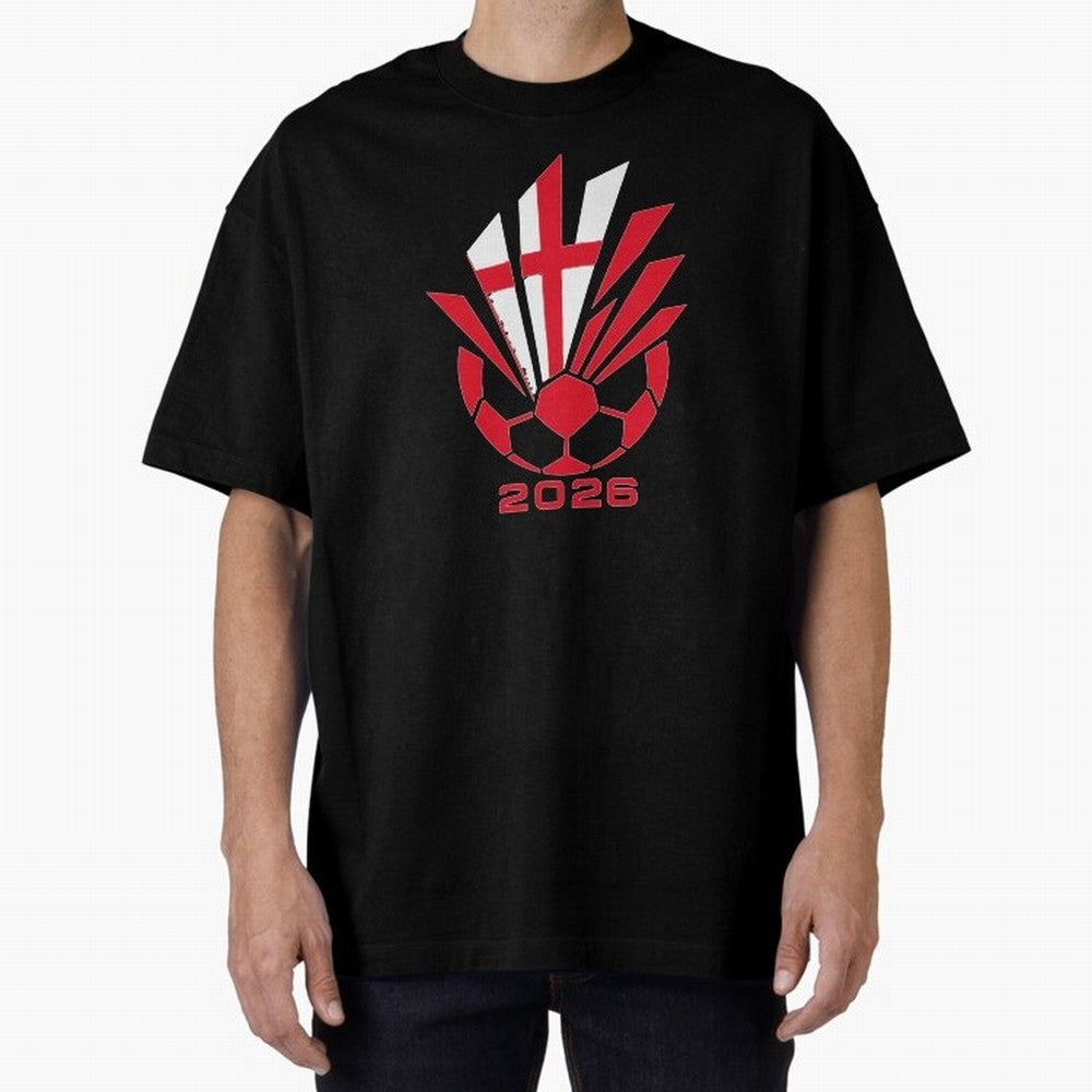 England Soccer 2026 Cross Burst Emblem Classic T-Shirt Show Fan Pride Across FIFA World Cup 2026 Group Stage Spirit, Built around Spain, Mbappe and Neymar, Vintage Soccer Flavor, Modern Football Stars, National Flags and Final Night Emotion;