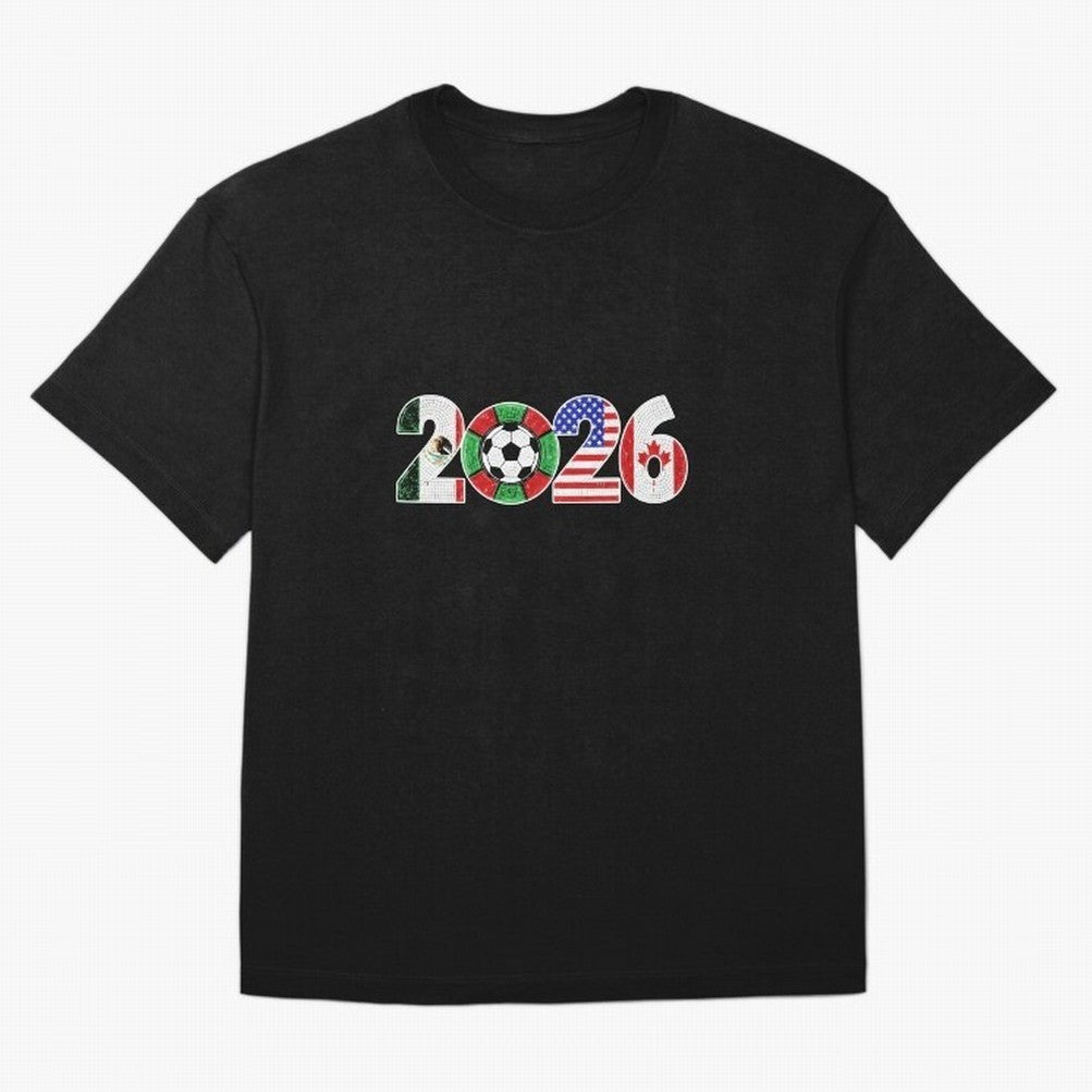 North American Soccer Spirit Team 2026 T-Shirt_82770209 Classic T-Shirt Carry National Pride through FIFA World Cup 2026 USA Canada Mexico Centered on Messi, CR7 and Mbappe, Portugal Energy, Global Supporter Spirit, Legendary Goals, National Colors