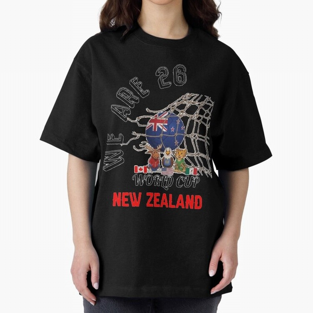 World cup 26 - New Zeland Classic T-Shirt Capture Stadium Memories from FIFA World Cup 2026 Group Stage Spirit, Featuring England and Germany, Messi and Cristiano Ronaldo, Football Festival Excitement, Trophy Ambitions, Country Rivalries and Star