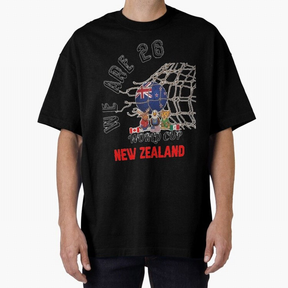 World cup 26 - New Zeland Classic T-Shirt Capture Stadium Memories from FIFA World Cup 2026 Group Stage Spirit, Featuring England and Germany, Messi and Cristiano Ronaldo, Football Festival Excitement, Trophy Ambitions, Country Rivalries and Star
