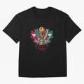 Host Trio Flags Banner Trophy Classic T-Shirt Bring Legendary Rivalry Energy to Global Football Passion for FIFA World Cup 2026 USA Canada Mexico, with Messi, Neymar and Mbappe, England, France and Netherlands, Stadium Memories, Football Loyalty,