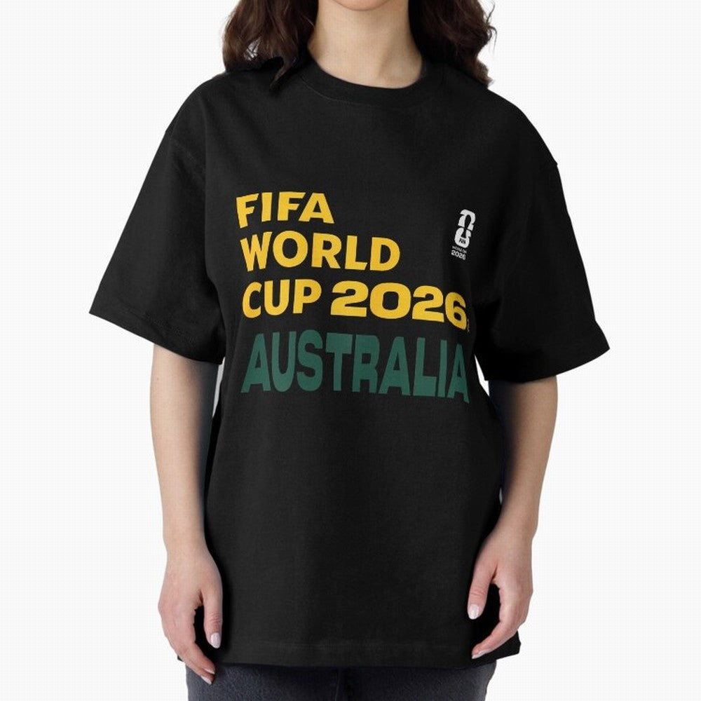 World Cup26 Australia Block Letters Classic T-Shirt Feel the Roar of FIFA World Cup 2026 USA Canada Mexico Centered on Haaland, Brazil, Portugal and Argentina Energy, Championship Spirit, Famous Goals, Roaring Crowds and International Football