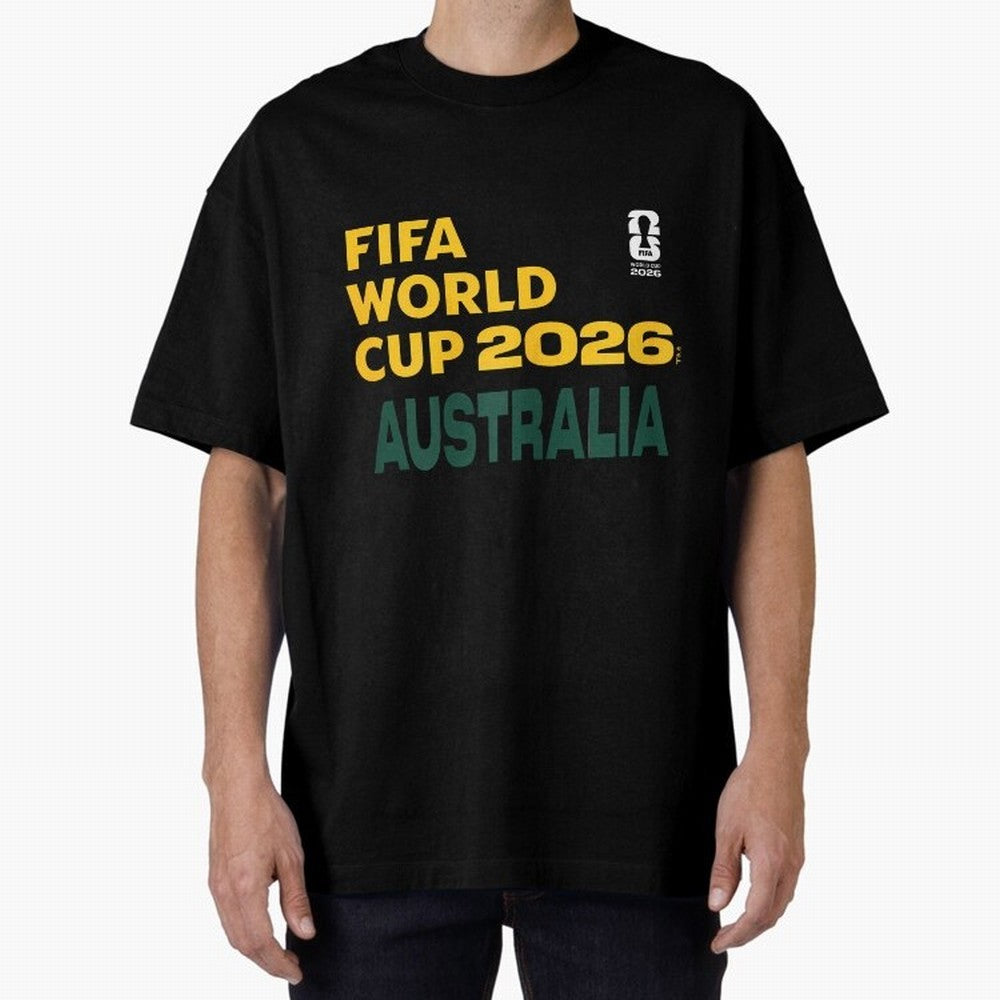 World Cup26 Australia Block Letters Classic T-Shirt Feel the Roar of FIFA World Cup 2026 USA Canada Mexico Centered on Haaland, Brazil, Portugal and Argentina Energy, Championship Spirit, Famous Goals, Roaring Crowds and International Football