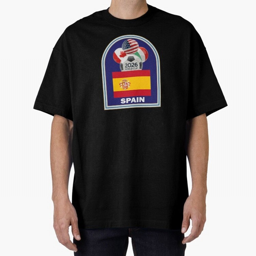 Spain 2026 Soccer T-shirt Classic T-Shirt Step into Match Day Hype around FIFA World Cup 2026 USA Canada Mexico, Messi, Neymar and Mbappe, Argentina, Worldwide Fan Energy, Dramatic Goals, Stadium Lights and Championship Celebrations; Built for