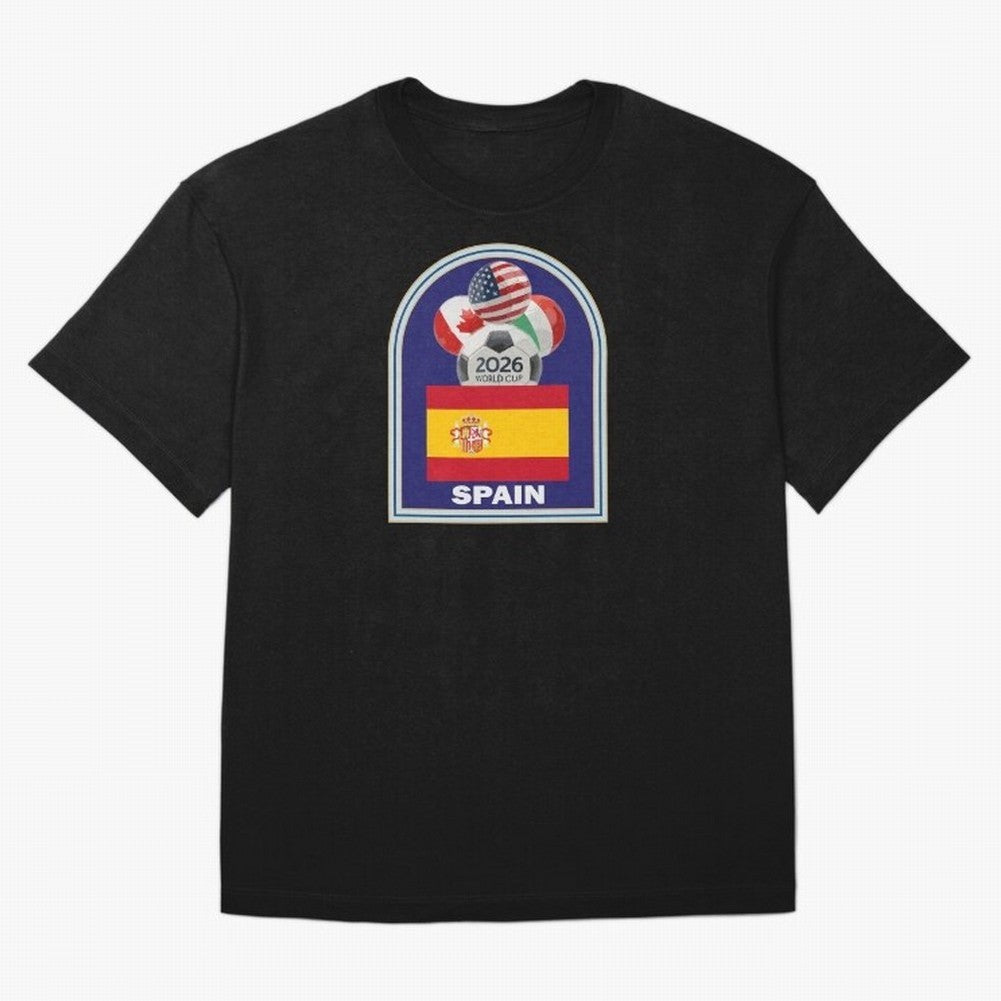 Spain 2026 Soccer T-shirt Classic T-Shirt Step into Match Day Hype around FIFA World Cup 2026 USA Canada Mexico, Messi, Neymar and Mbappe, Argentina, Worldwide Fan Energy, Dramatic Goals, Stadium Lights and Championship Celebrations; Built for