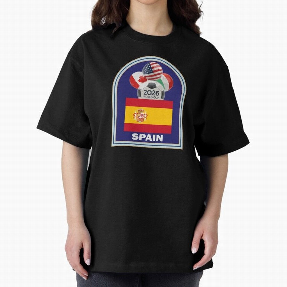 Spain 2026 Soccer T-shirt Classic T-Shirt Step into Match Day Hype around FIFA World Cup 2026 USA Canada Mexico, Messi, Neymar and Mbappe, Argentina, Worldwide Fan Energy, Dramatic Goals, Stadium Lights and Championship Celebrations; Built for