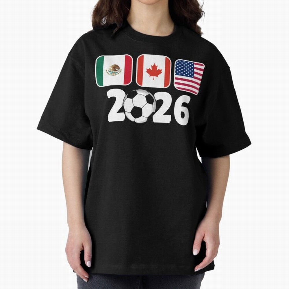 2026 World Cup North America Emblem Retro Classic T-Shirt Stand with FIFA World Cup 2026 Group Stage Centered on Haaland, France Energy, Match Day Excitement, Supporter Culture, Golden Goals and Global Football Passion; Ideal for Fans Who Follow