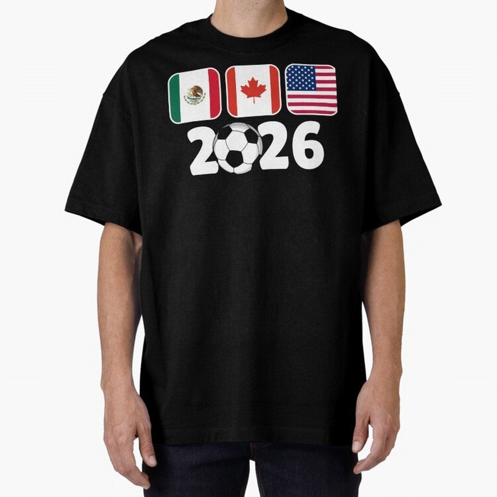 2026 World Cup North America Emblem Retro Classic T-Shirt Stand with FIFA World Cup 2026 Group Stage Centered on Haaland, France Energy, Match Day Excitement, Supporter Culture, Golden Goals and Global Football Passion; Ideal for Fans Who Follow