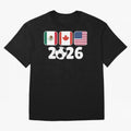 2026 World Cup North America Emblem Retro Classic T-Shirt Stand with FIFA World Cup 2026 Group Stage Centered on Haaland, France Energy, Match Day Excitement, Supporter Culture, Golden Goals and Global Football Passion; Ideal for Fans Who Follow