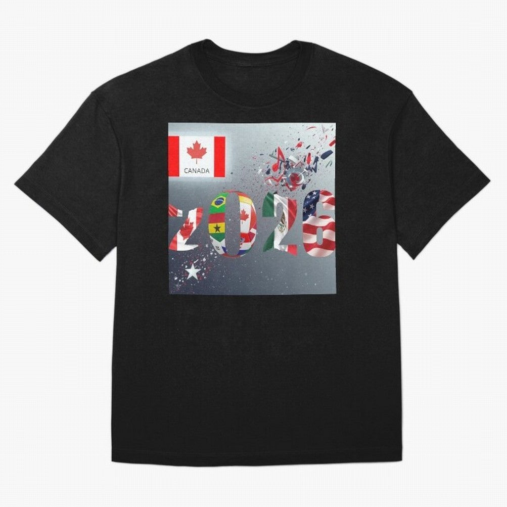 World Cup 2026 Classic T-Shirt Follow Global Football Passion for FIFA World Cup 2026 USA Canada Mexico, Driven by Haaland and Mbappe, Spain, Football Festival Excitement, Trophy Ambitions, Country Rivalries and Star Player Buzz; Made for