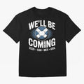 We¡¯ll Be Coming 26 International Football Supporters Tee Classic T-Shirt Celebrate Rivalries and Pride in FIFA World Cup 2026 USA Canada Mexico for Fans of CR7 and Messi and Netherlands, Bringing Global Supporter Spirit, Legendary Goals, National
